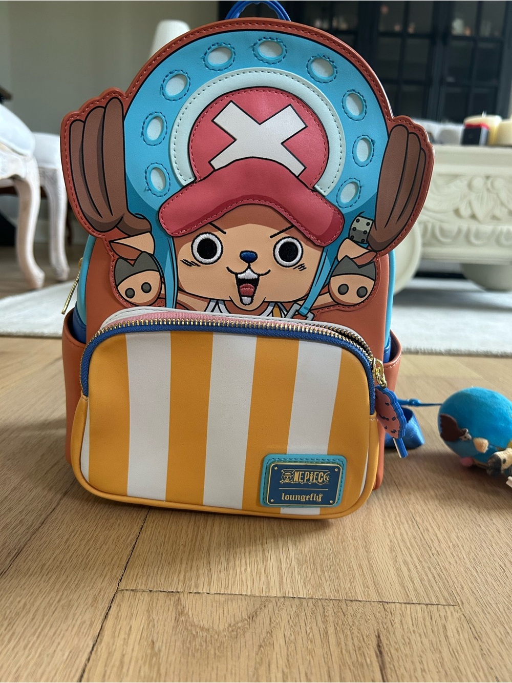 Loungefly Tony Tony Chopper Mini Backpack in Blue, Yellow, Pink